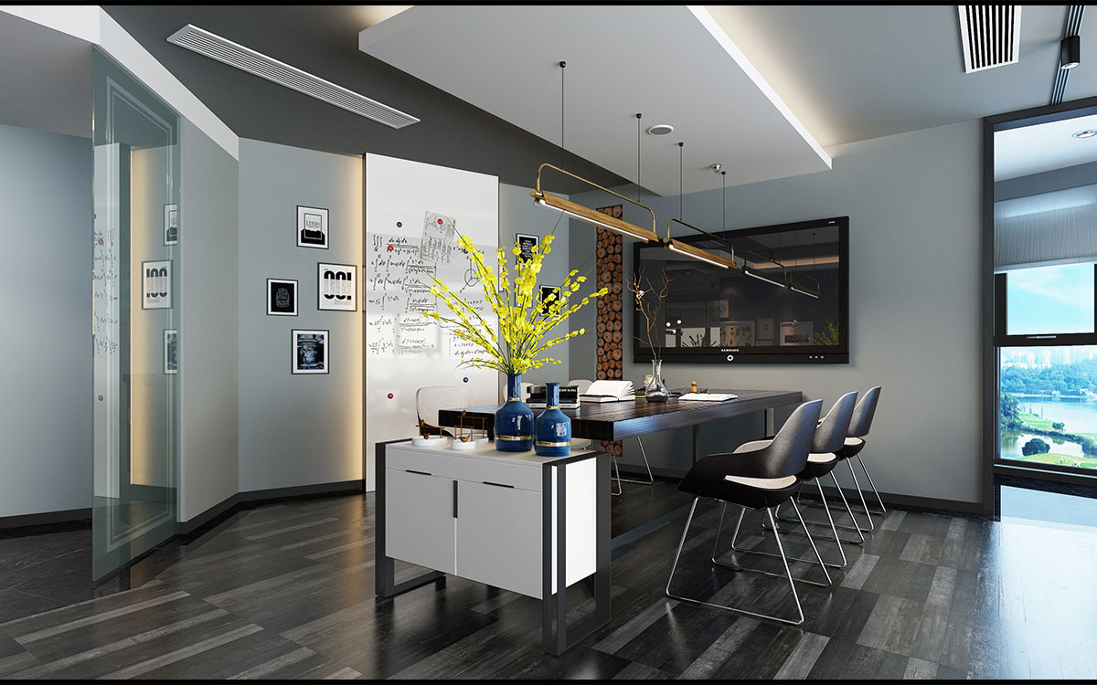 210平米中牟办公室装修设计效果图
