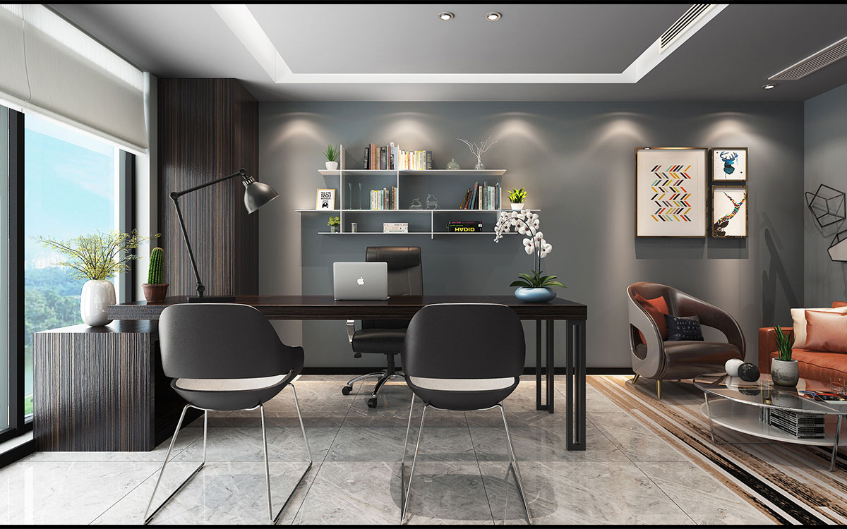 210平米中牟办公室装修设计效果图