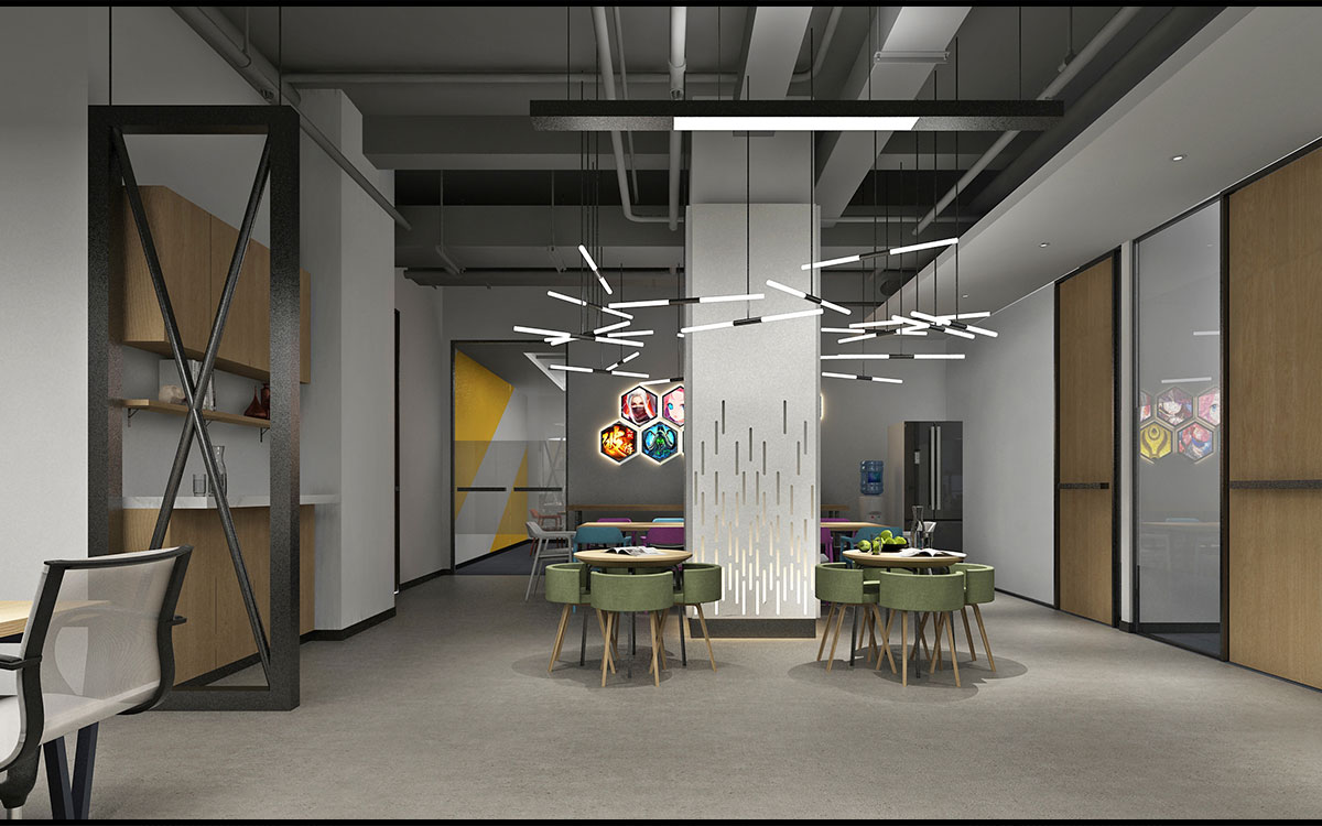 420平米中牟企业办公室设计效果图