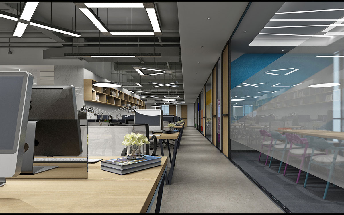 420平米中牟企业办公室设计效果图