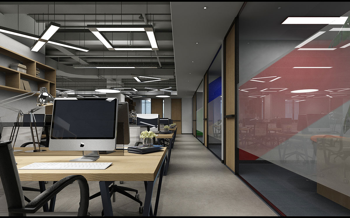 420平米中牟企业办公室设计效果图