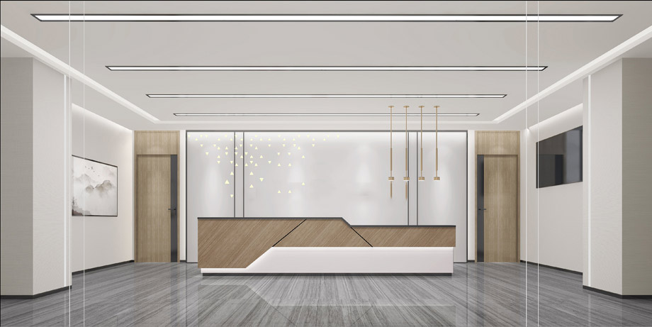 300平米中牟办公室设计施工效果图