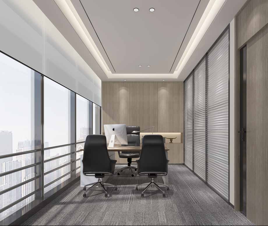 300平米中牟办公室设计施工效果图