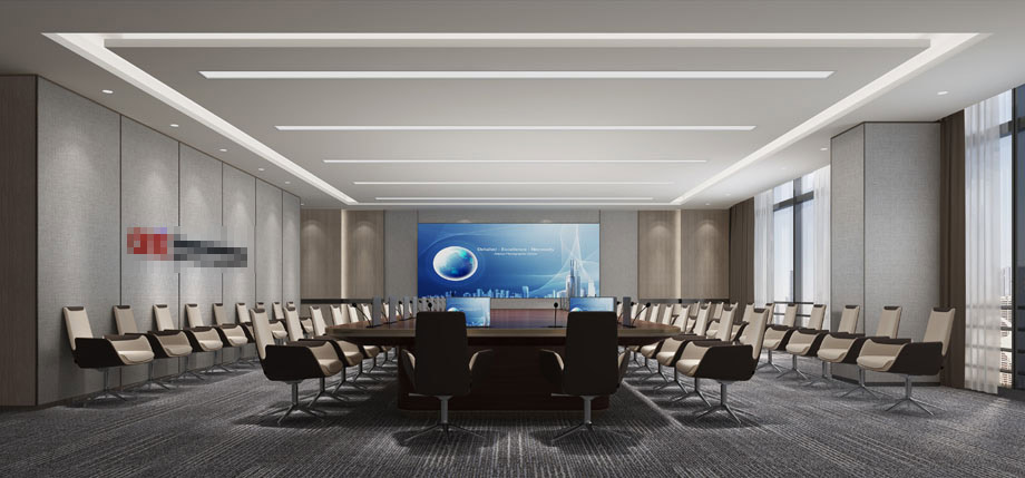 300平米中牟办公室设计施工效果图