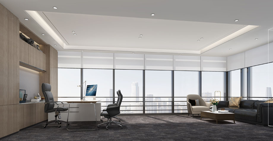 300平米中牟办公室设计施工效果图