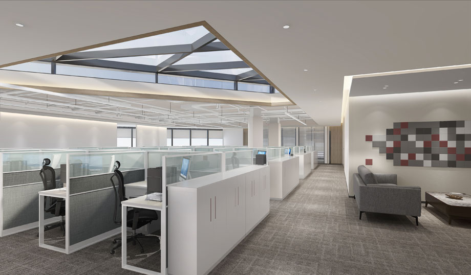 300平米中牟办公室设计施工效果图