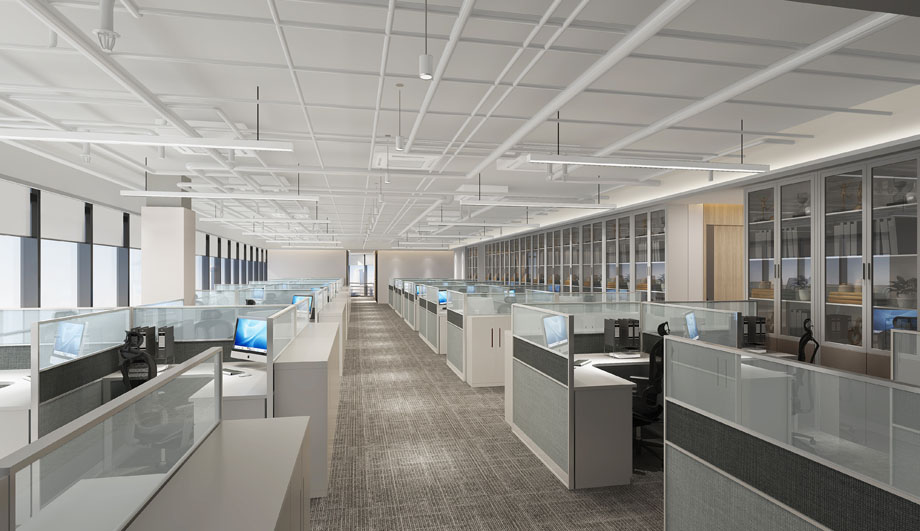 300平米中牟办公室设计施工效果图