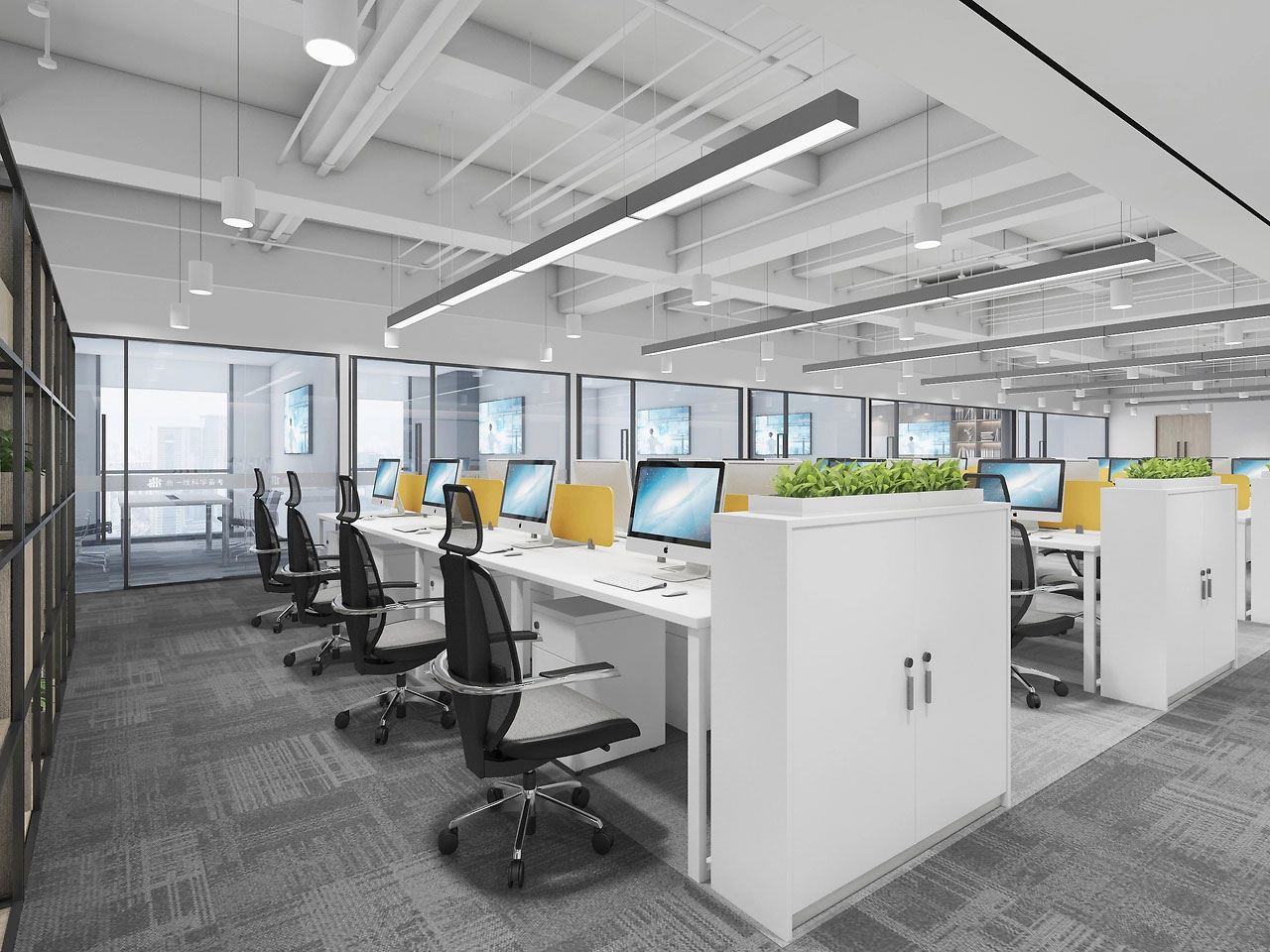 370平米中牟厂房办公室装修效果图