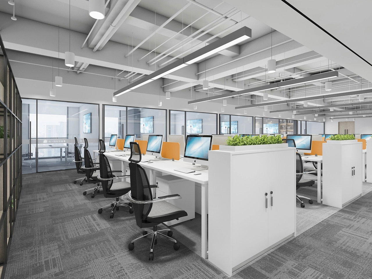 370平米中牟厂房办公室装修效果图