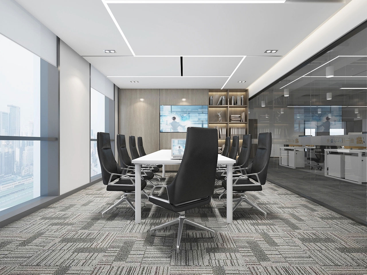 370平米中牟厂房办公室装修效果图