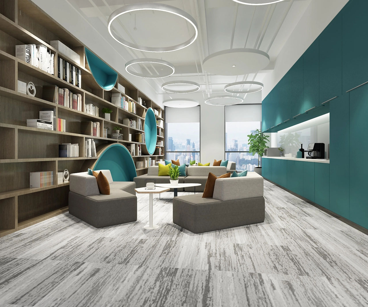 370平米中牟厂房办公室装修效果图