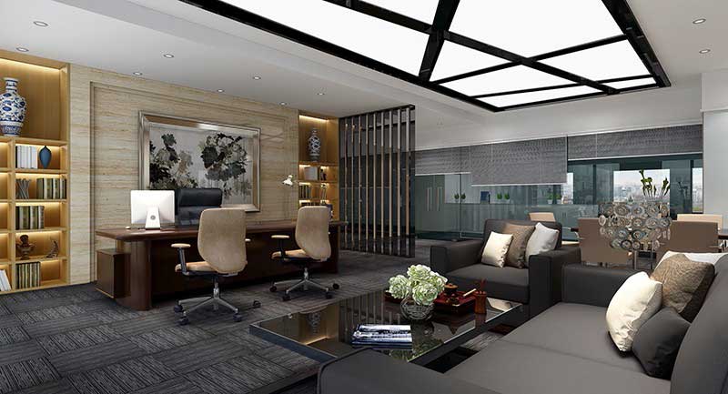 275平米中牟办公室装修施工效果图