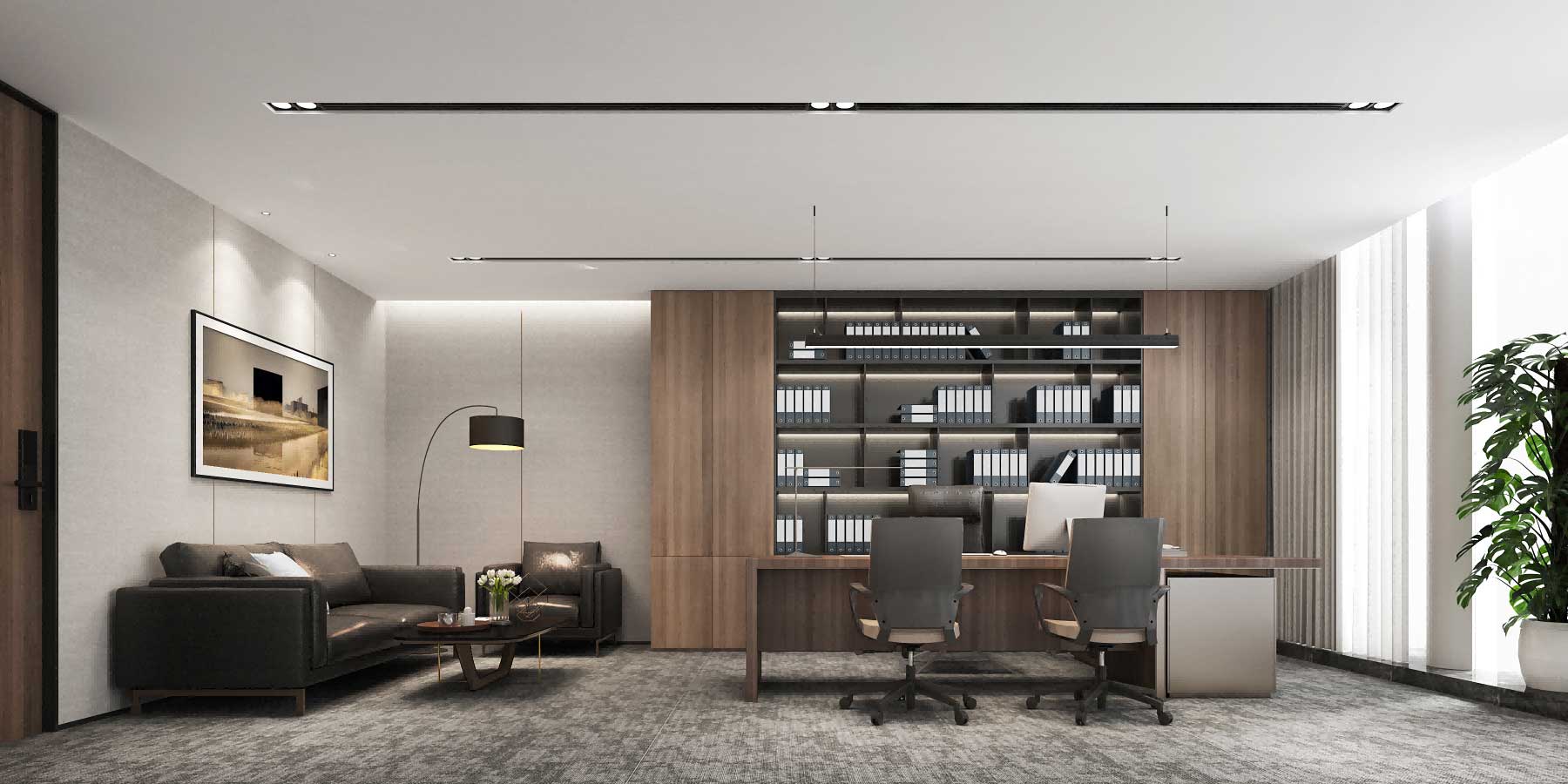 400平米中牟办公室装修设计效果图