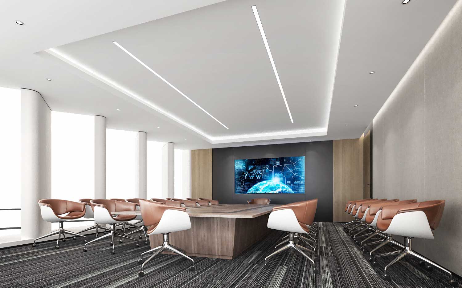 400平米中牟办公室装修设计效果图