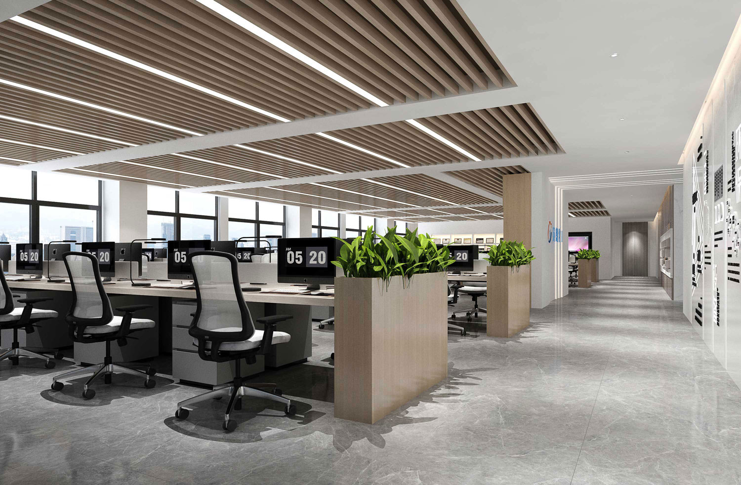 435平米中牟办公室装修设计效果图