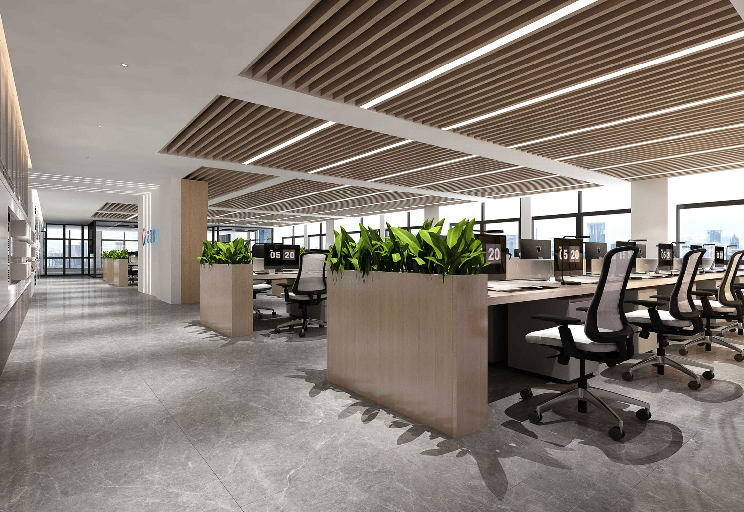 435平米中牟办公室装修设计效果图