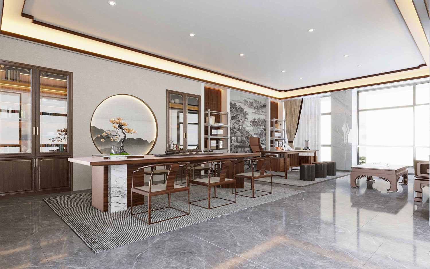 435平米中牟办公室装修设计效果图