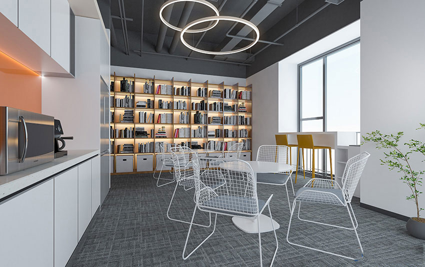 350平米中牟办公室装修施工效果图