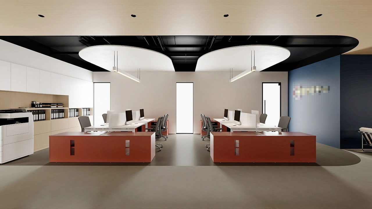 254平米中牟办公室设计施工效果图