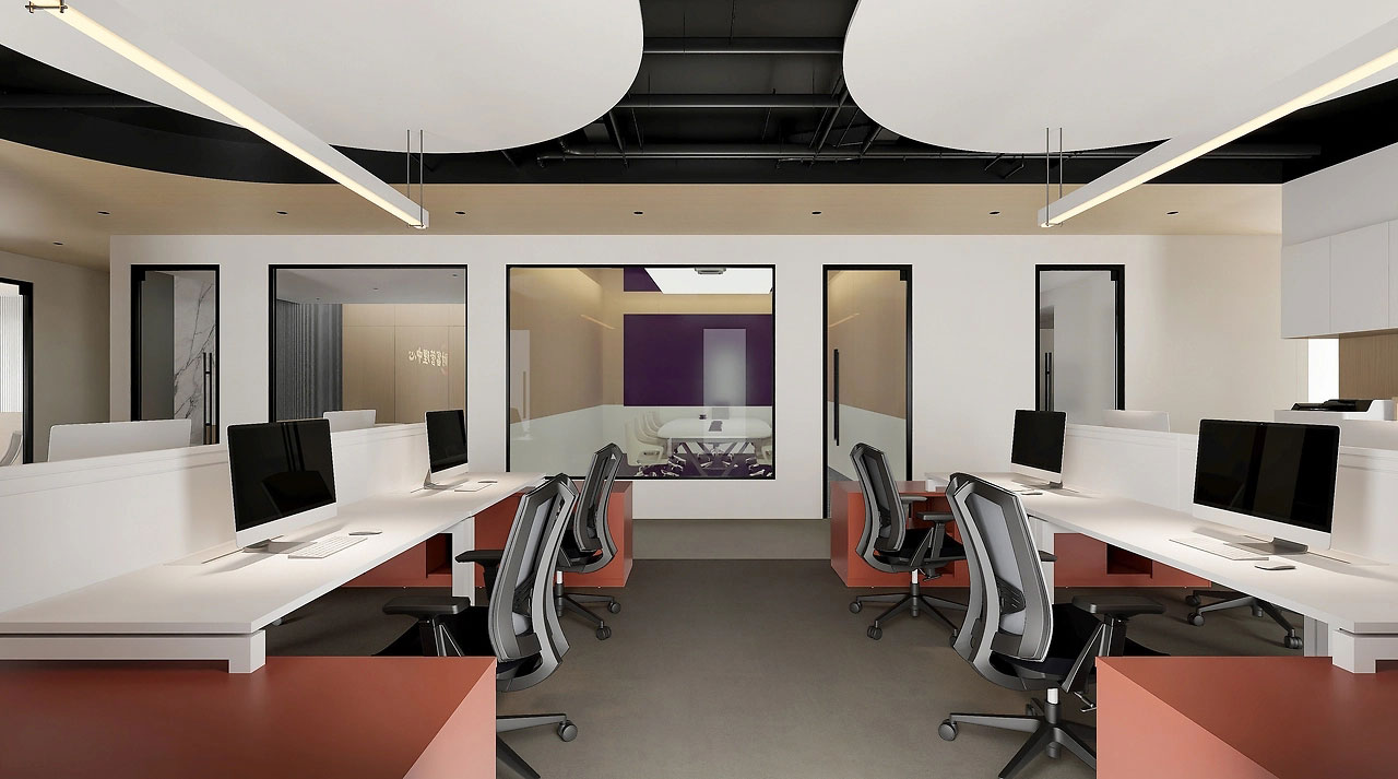 254平米中牟办公室设计施工效果图