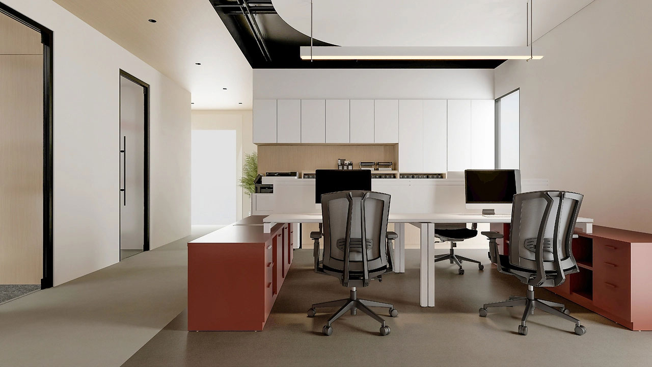 254平米中牟办公室设计施工效果图