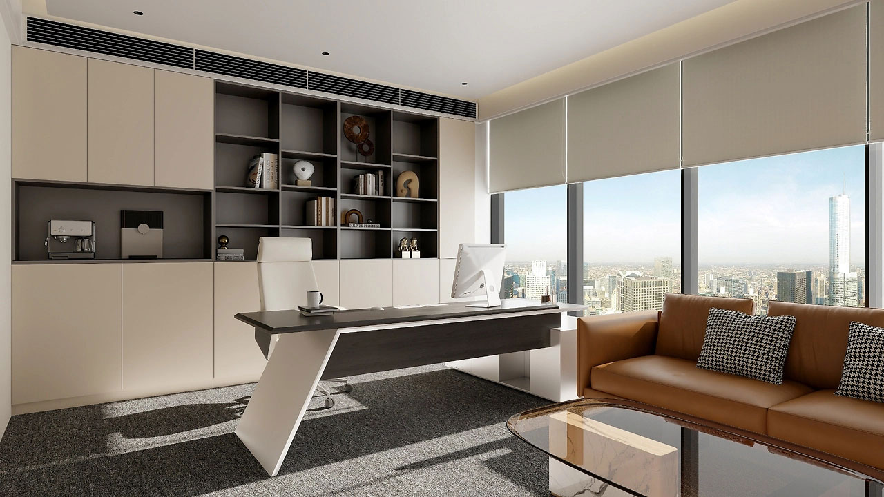 254平米中牟办公室设计施工效果图