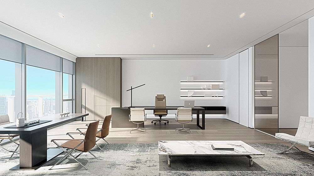 1800平米中牟企业办公楼设计效果图