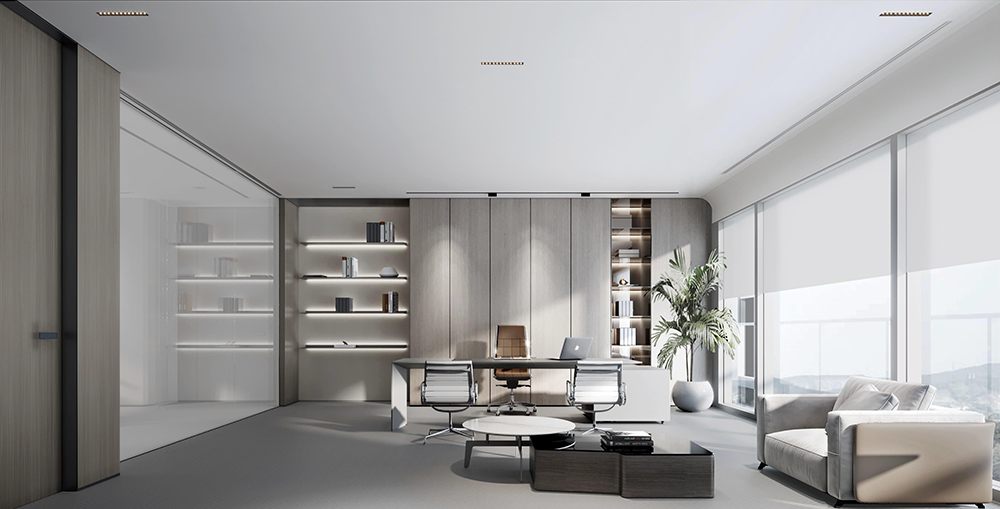 1800平米中牟企业办公楼设计效果图