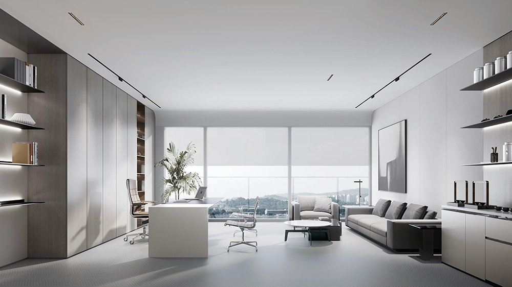 1800平米中牟企业办公楼设计效果图