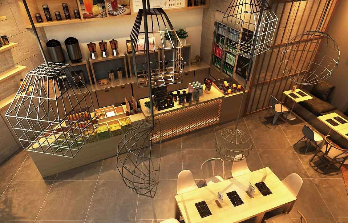 80平米中牟饮品店装修设计效果图