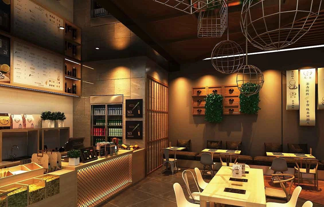 80平米中牟饮品店装修设计效果图