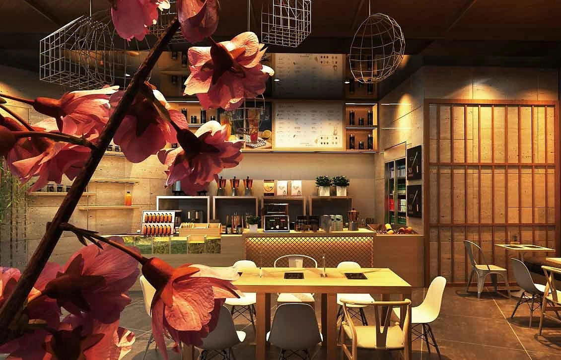 80平米中牟饮品店装修设计效果图