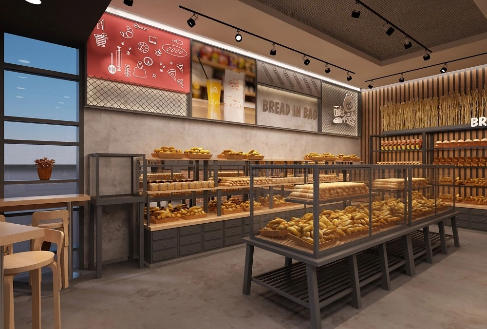 62平米中牟面包门店装修设计效果图