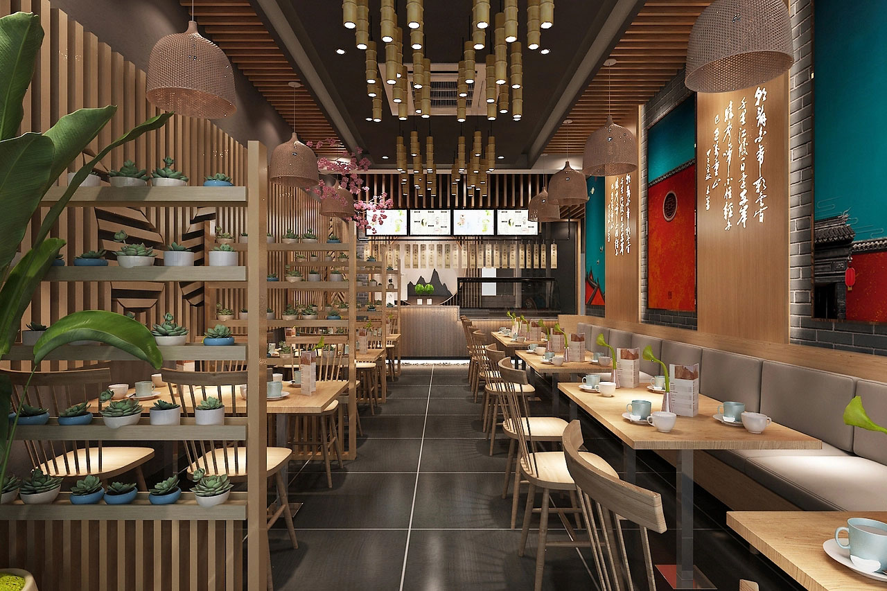 320平米中牟中餐馆装修设计效果图