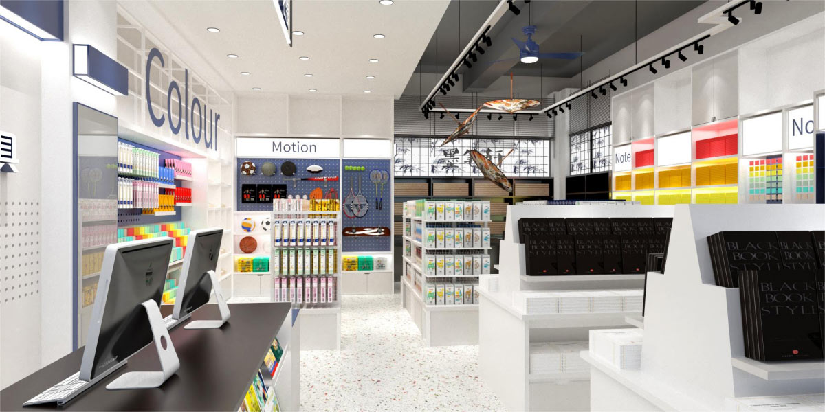 25平米中牟文具专卖店设计效果图