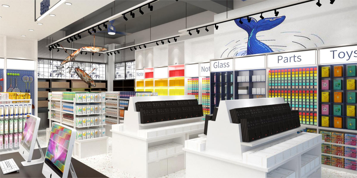 25平米中牟文具专卖店设计效果图