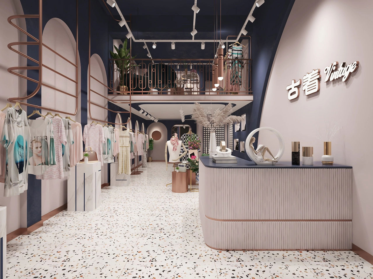 45平米中牟服装店装修设计效果图