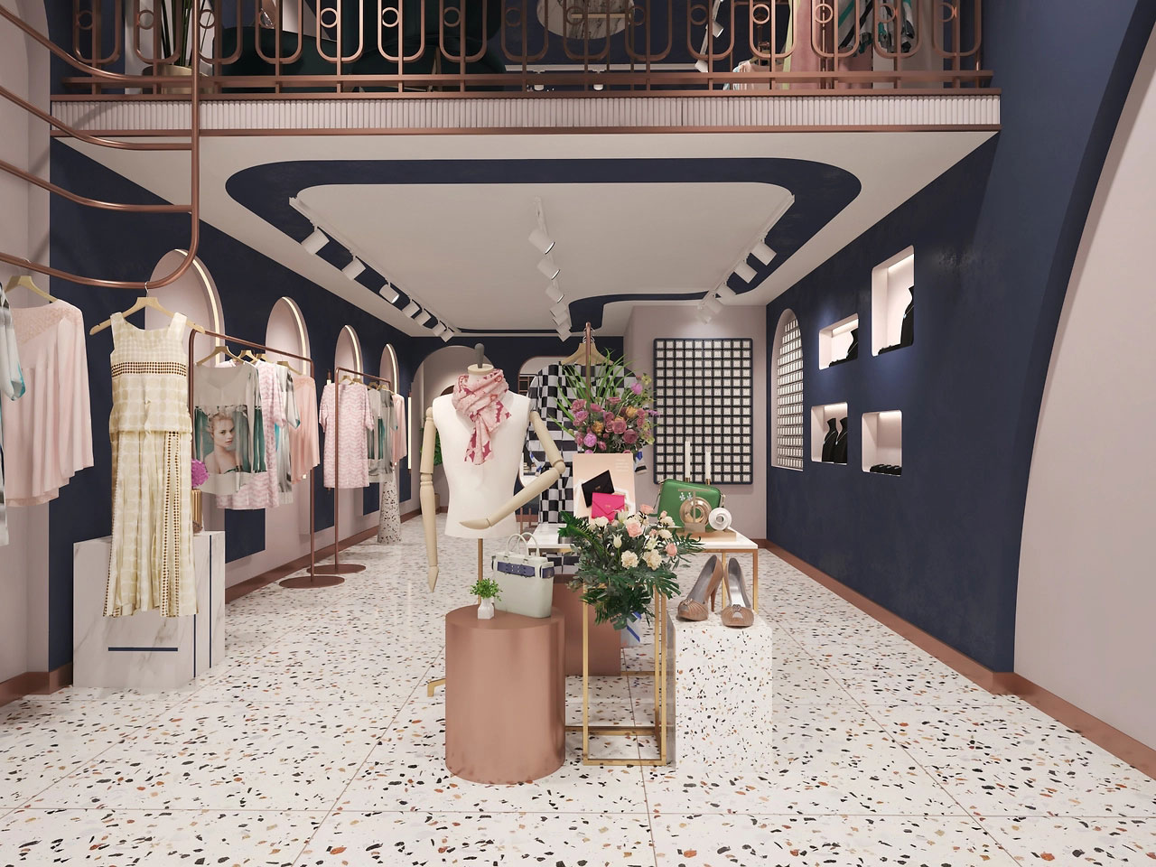 45平米中牟服装店装修设计效果图
