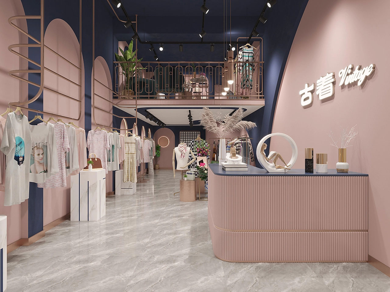 45平米中牟服装店装修设计效果图