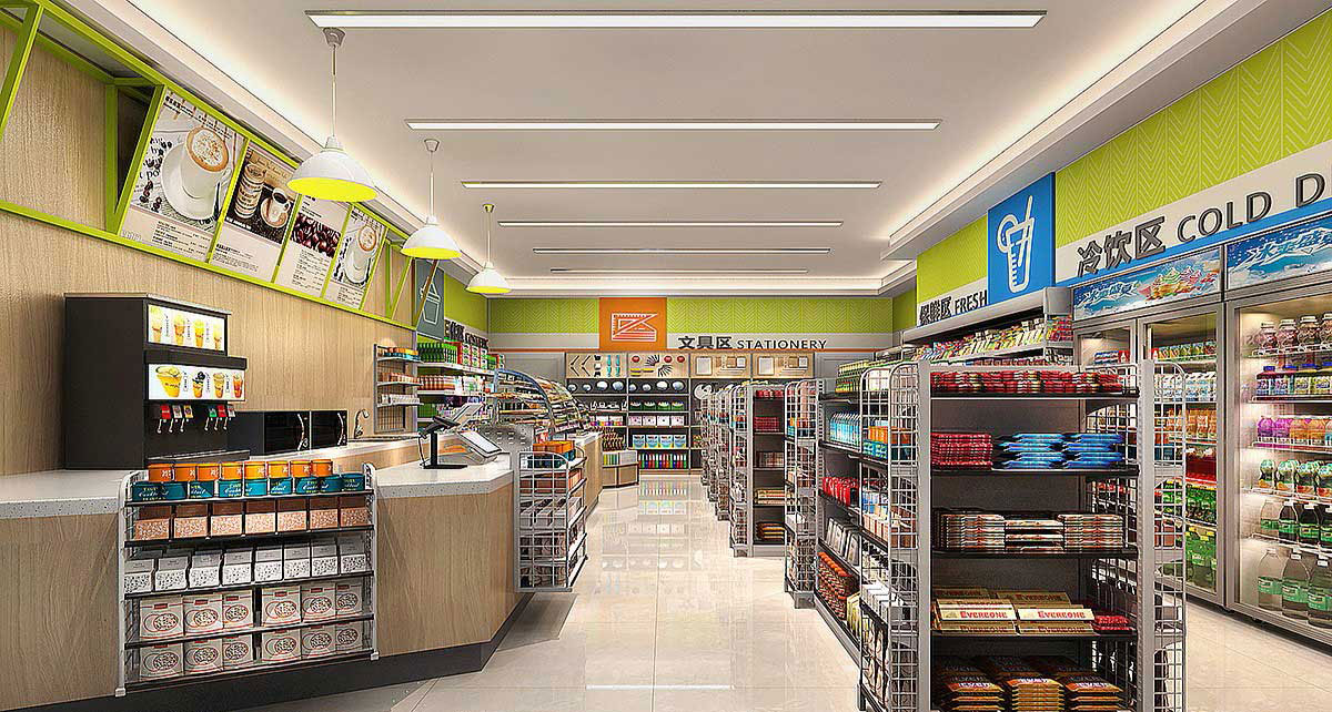 65平米中牟便利店装修设计效果图