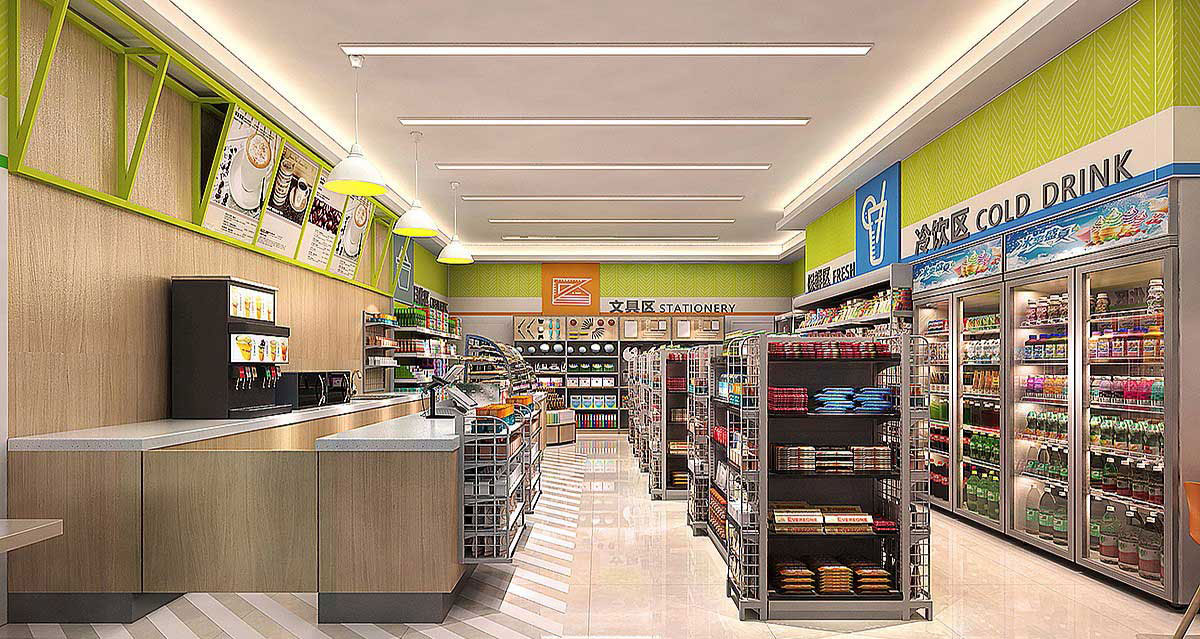 65平米中牟便利店装修设计效果图