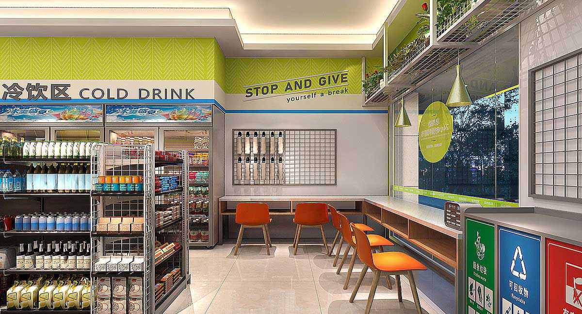 65平米中牟便利店装修设计效果图