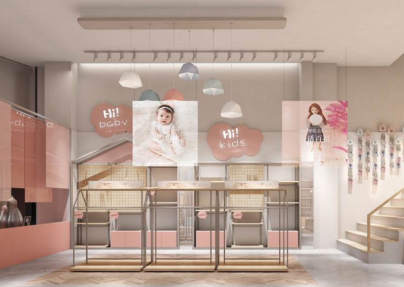 60平米中牟童装店面设计效果图