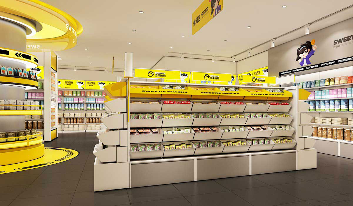 80平米中牟零食便利店设计效果图