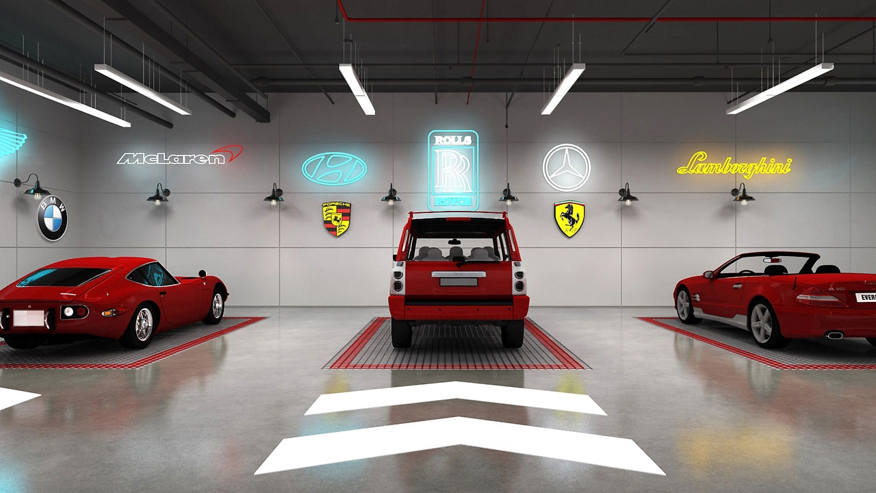 252平米中牟洗车店装修设计效果图