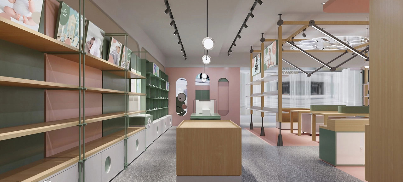 185平米中牟母婴店装修设计效果图