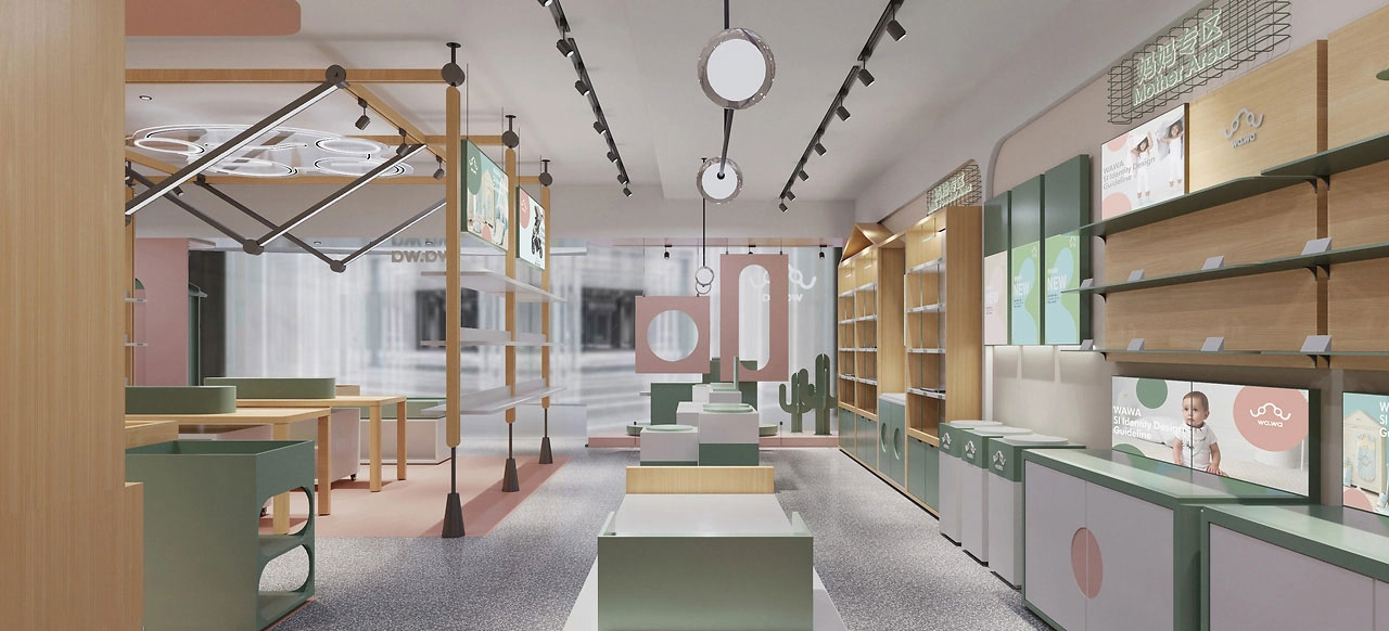 185平米中牟母婴店装修设计效果图