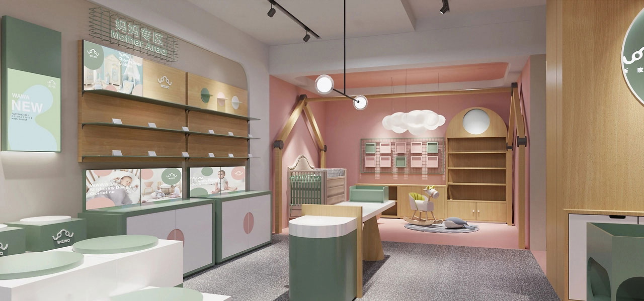 185平米中牟母婴店装修设计效果图