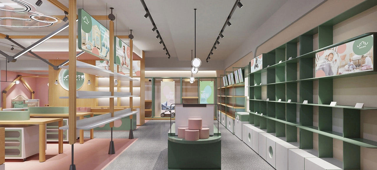 185平米中牟母婴店装修设计效果图