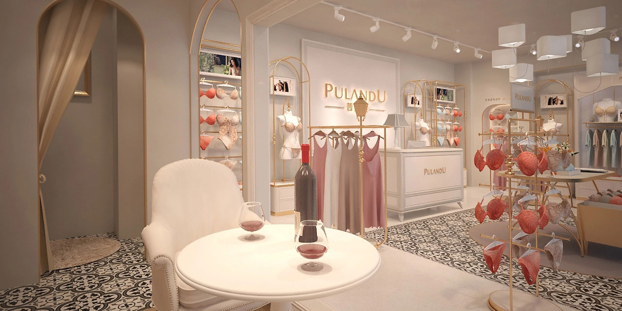 55平米中牟内衣店装修设计效果图